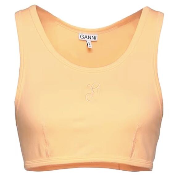 Ganni Crop top Apricot L - Picture 1 of 5